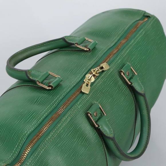 LOUIS VUITTON Epi Keepall 45 Boston Bag Green M42974 LV Auth 96866 - Picture 6 of 16